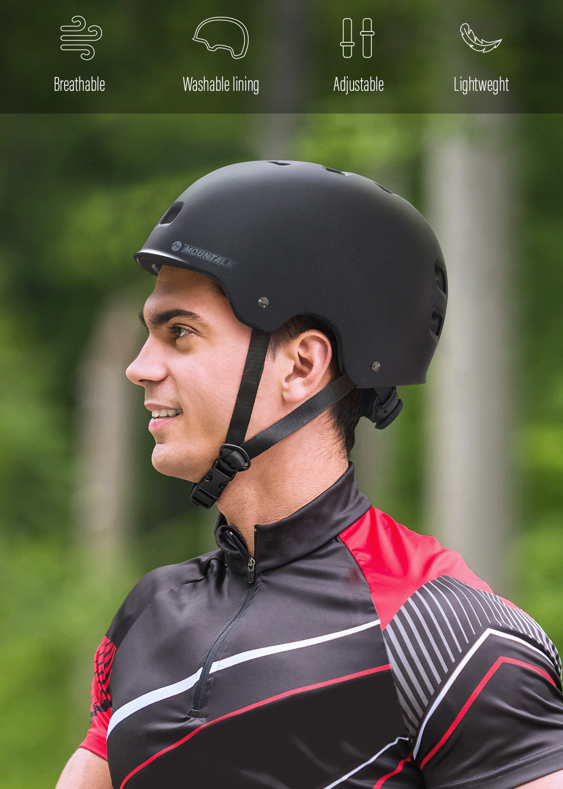 MOUNTALK Bicycle and Skateboard Helmet