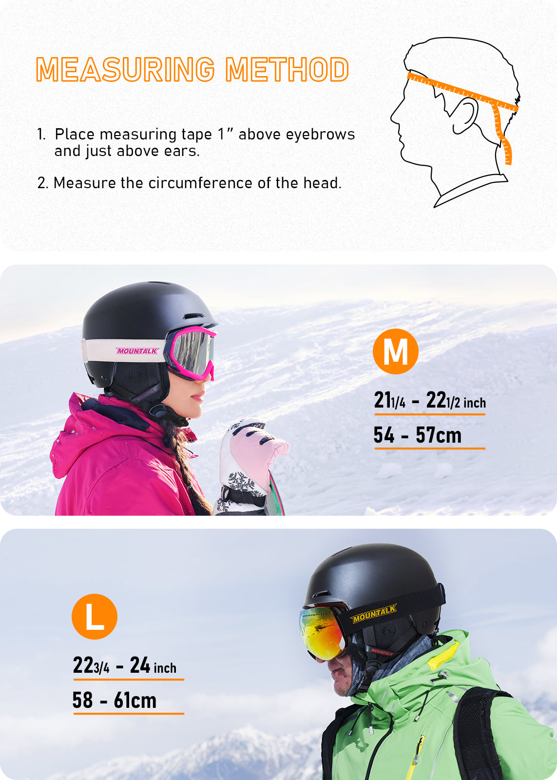 MOUNTALK Ski and Snowboard Helmet