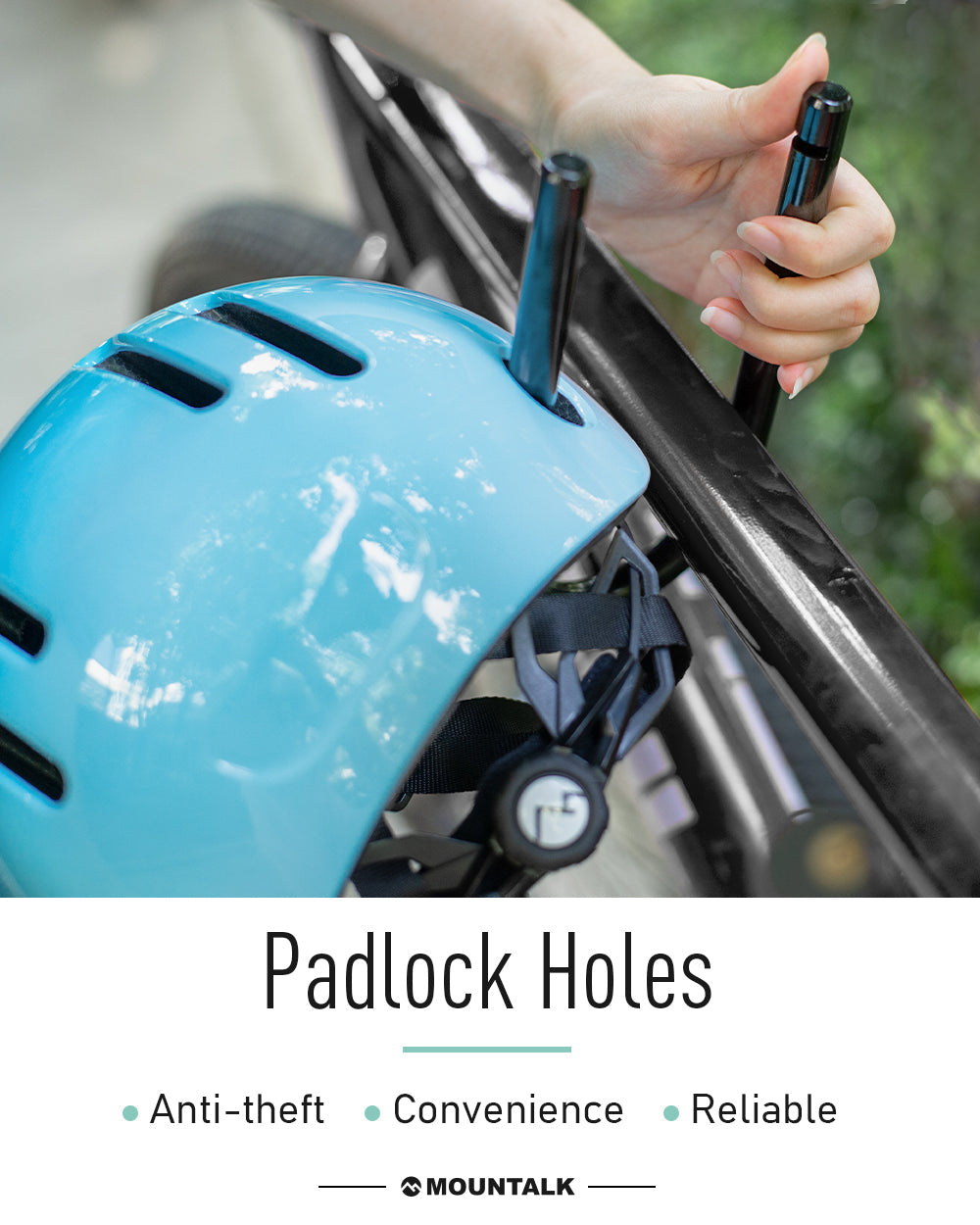 Bike Helmets for Adults with Magnetic Light，Shiny Aqua