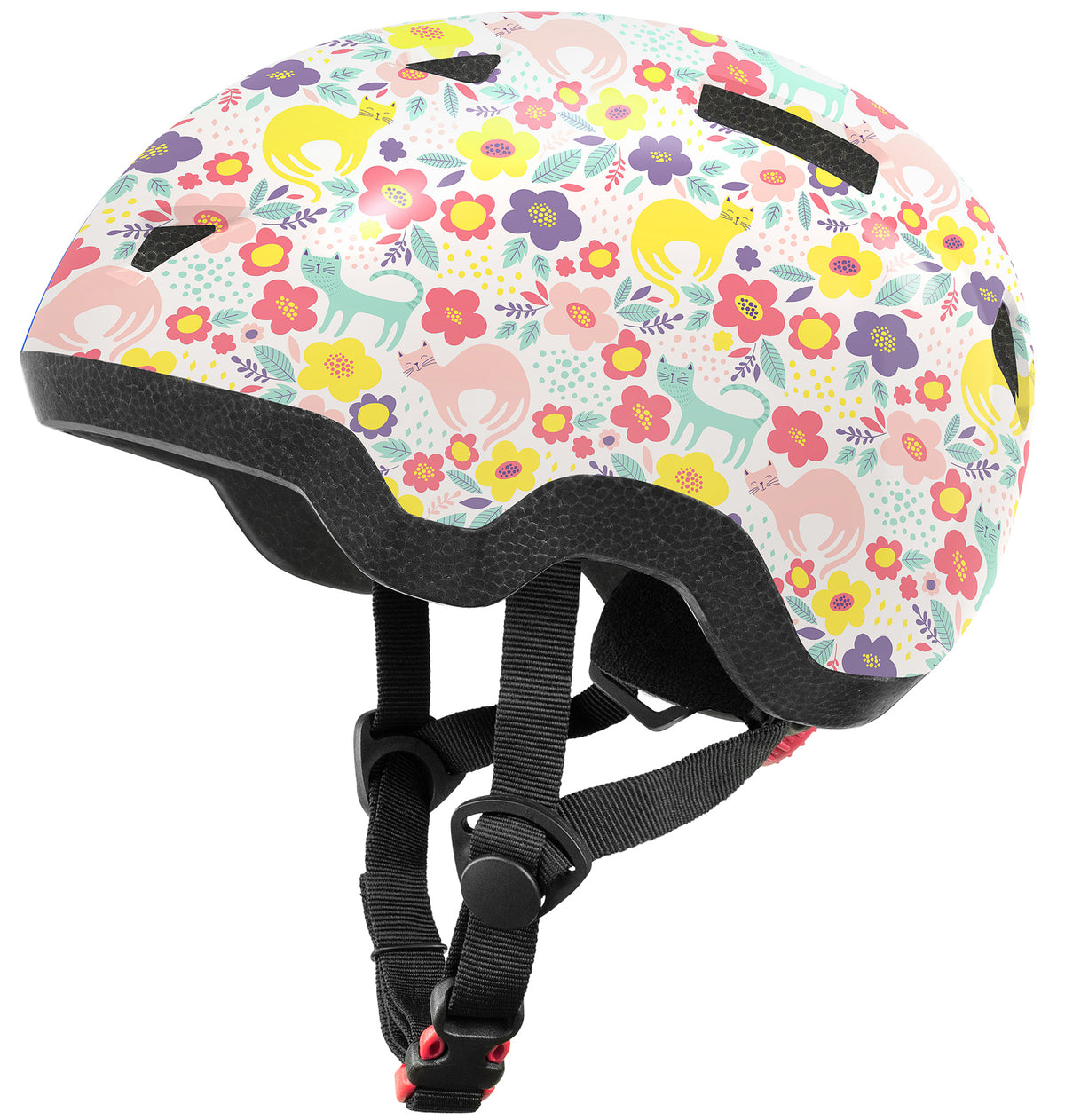Kids/Toddler Bike/Skateboard Helmet, Flower Kitten