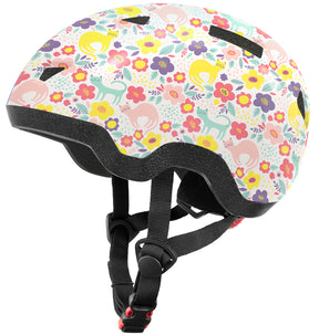 Toddler Bike Helmet, Kitten, Flower