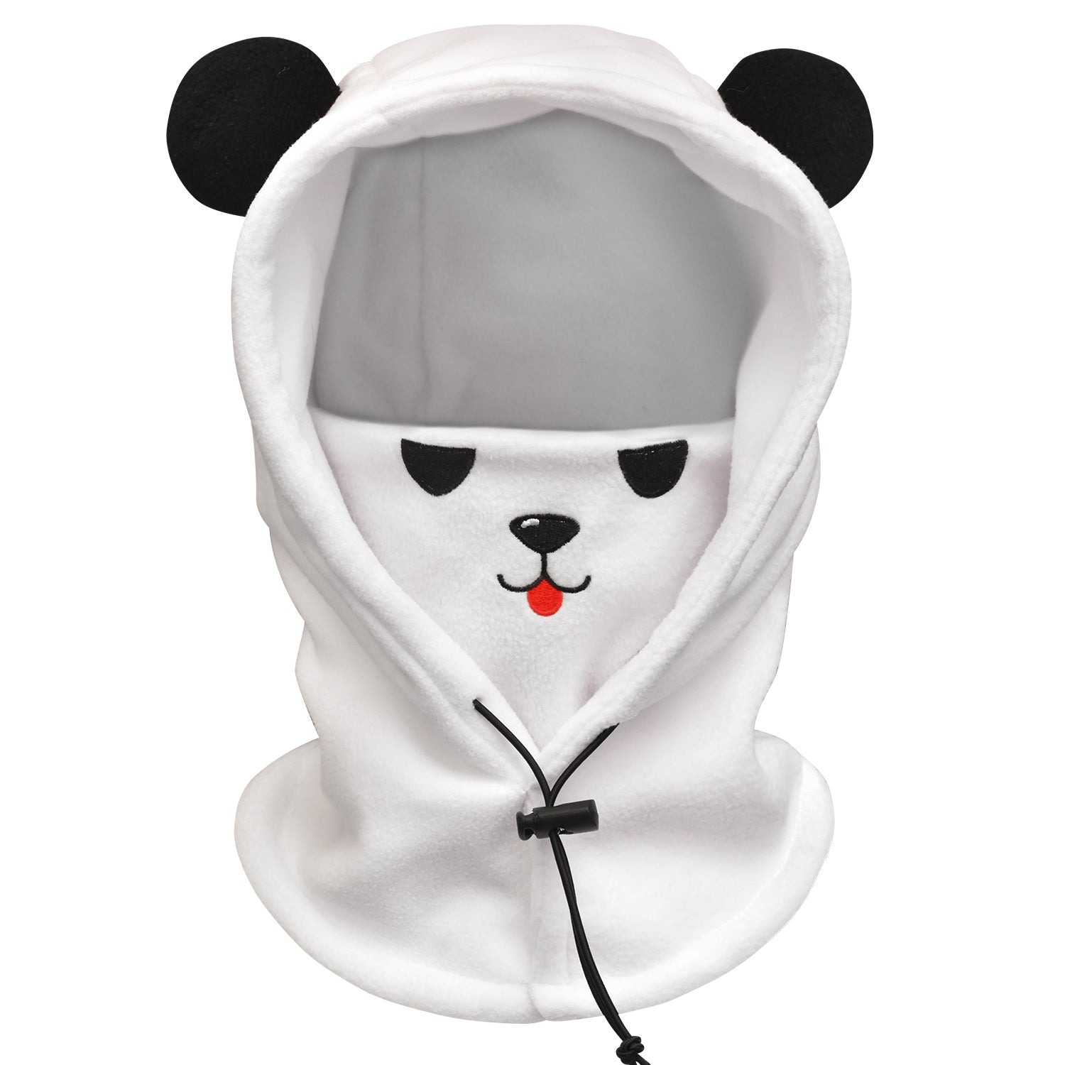 Kids Balaclava Ski Mask, Washable Fleece Winter Hat with Face Cover for Windproof, Panda