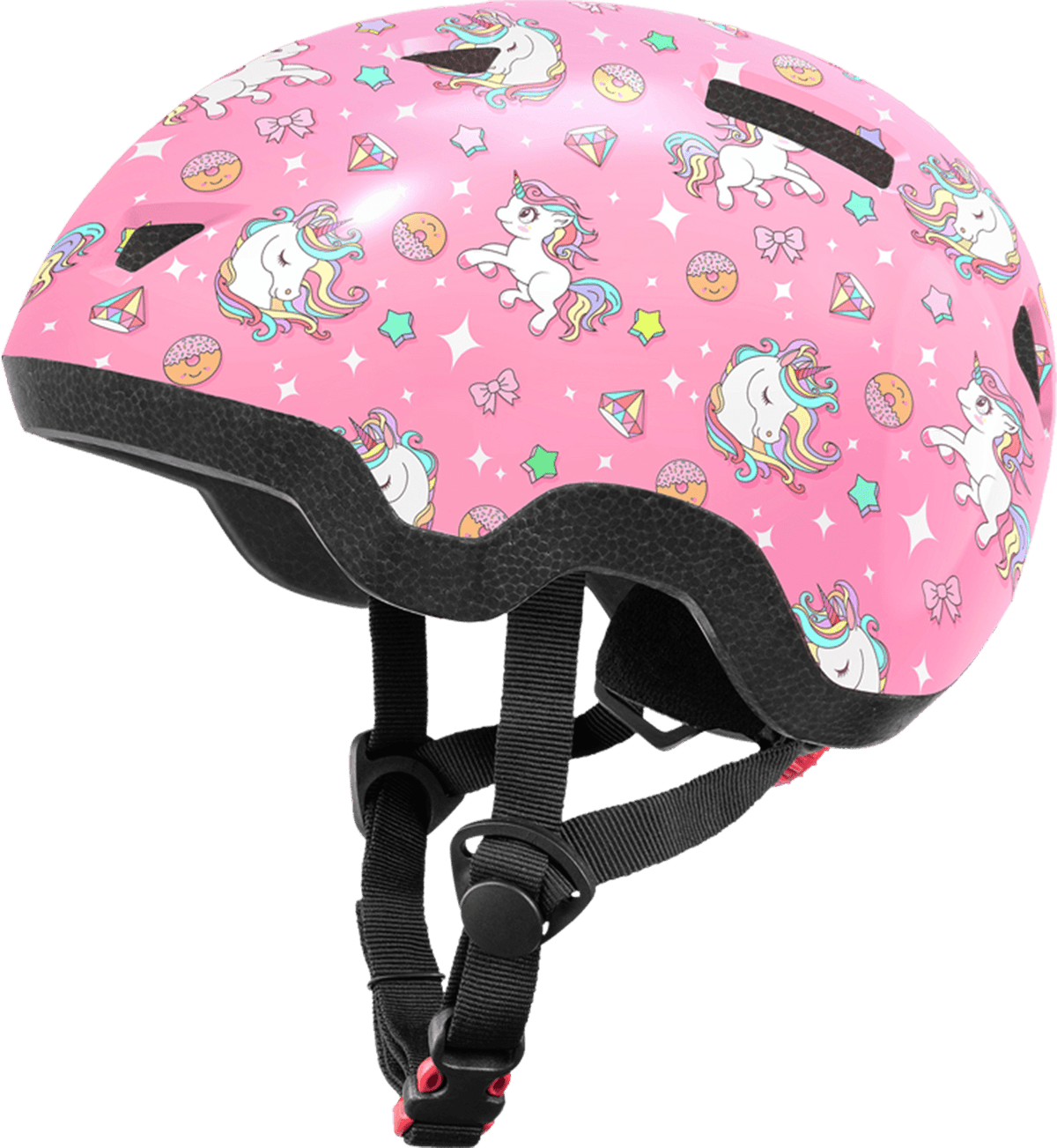Toddler Bike Helmet, Rainbow Unicorn, Pink