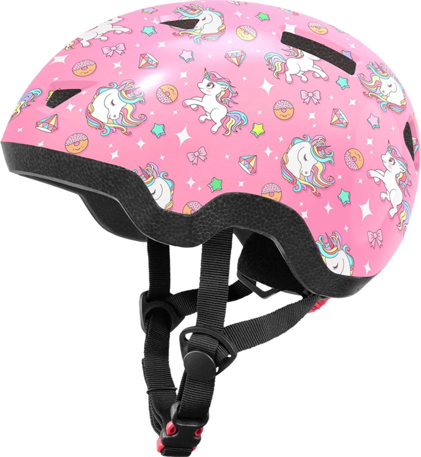 Toddler Bike Helmet, Rainbow Unicorn, Pink