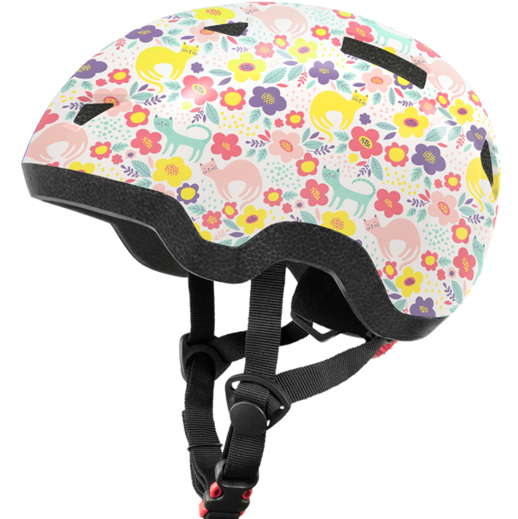 Ladies floral 2025 bike helmet