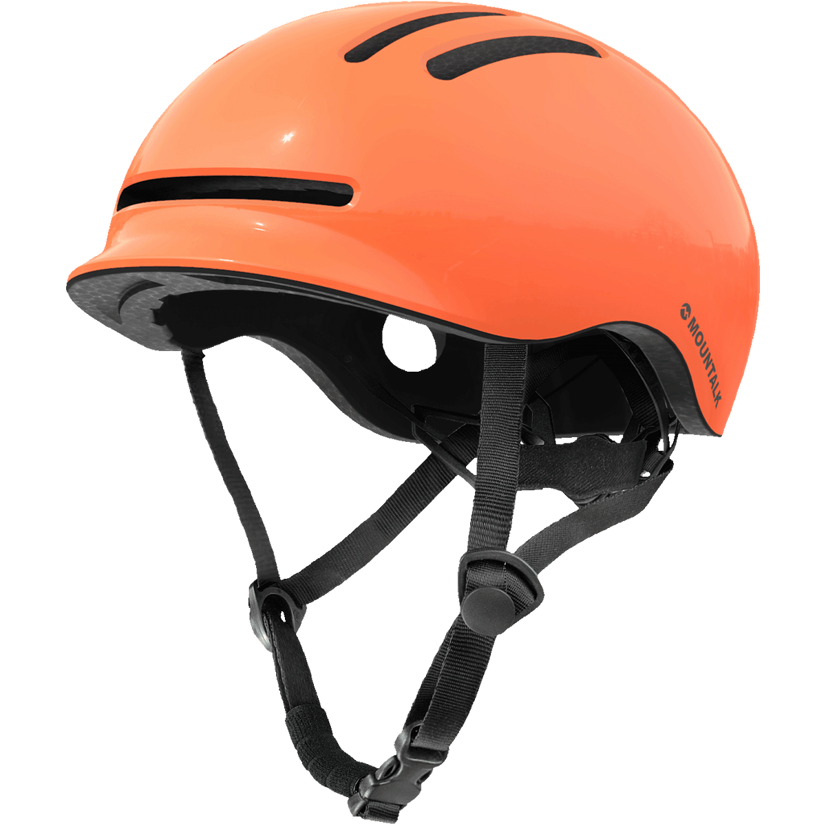 Bike Helmets for Adults with Magnetic Light, Shiny Orange